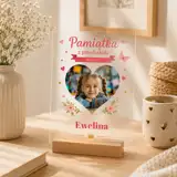 Pamiątka z przedszkola ze zdjęciem dziecka statuetka z własnym tekstem