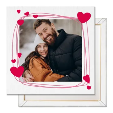 Obraz ze zdjęcia na płótnie fotoobraz na zakochanych 40x40 cm