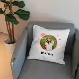 Poduszka personalizowana dla dziewczynki ze zdjęciem prezent na Dzień Dziecka