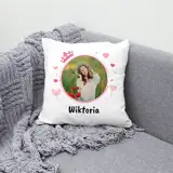 Poduszka personalizowana dla dziewczynki ze zdjęciem prezent na Dzień Dziecka