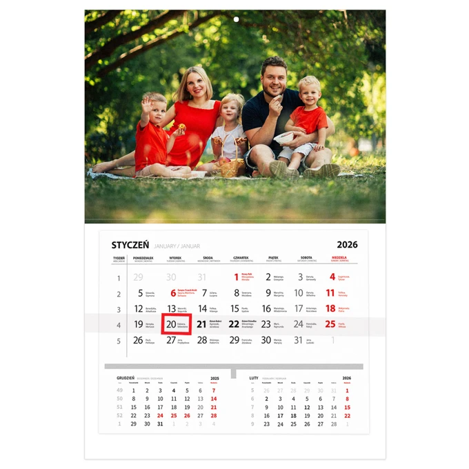 Fotokalendarz Jednodzielny Klasyczny