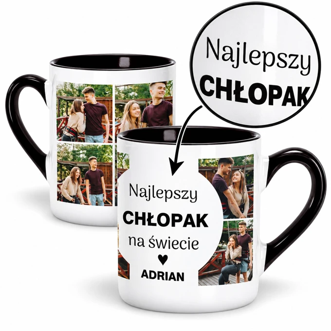 Kubek ze zdjęciem dla Chłopaka Najlepszy Chłopak personalizowany prezent