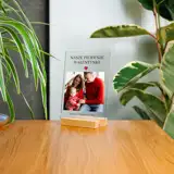 Nasze Pierwsze Walentynki ramka ze zdjęciem na szkle personalizacja imionami