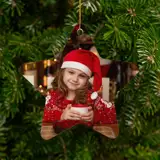 Akrylowa bombka ze zdjęciem gwiazdka full foto