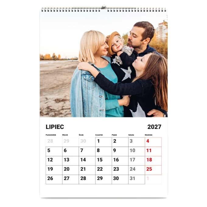 Fotokalendarz z Twoimi zdjęciami 13-stronicowy A3 terminarz Full Foto