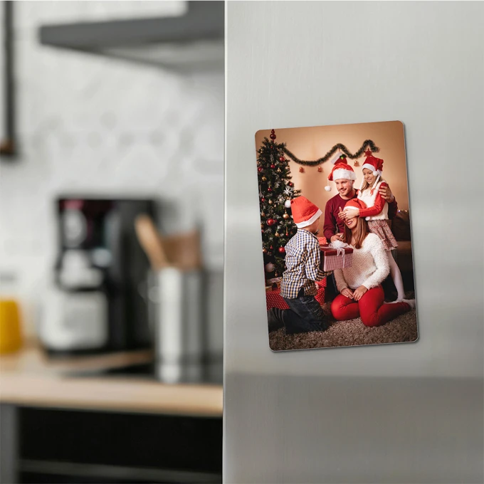 Foto magnes ze zdjęciem na lodówkę na prezent świąteczny 10x15 wykończenie matowe