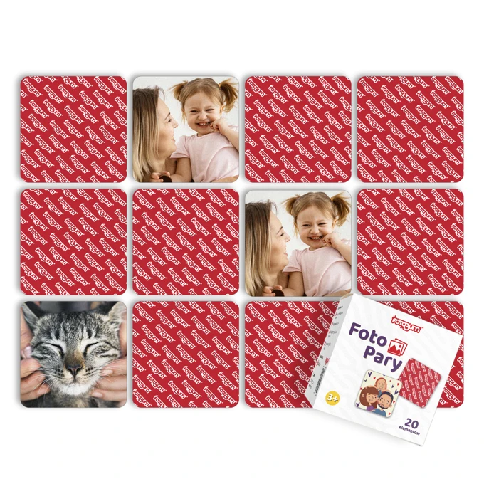 Gra pamięciowa fotoPary karty memo z Twoich zdjęć 10 par