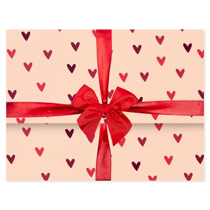 Opakowanie prezentowe do kalendarza jednodzielnego serduszka