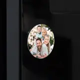 Magnes akrylowy ze zdjęciem na lodówkę okrągły full foto