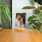 Ramka ze zdjęciem na szkle akrylowym i tekstem zdjęcie na szkle 21x15 cm