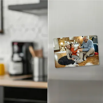 Foto magnes na Dzień Babci i Dziadka ze zdjęciem na lodówkę 15x10 cm wykończenie matowe