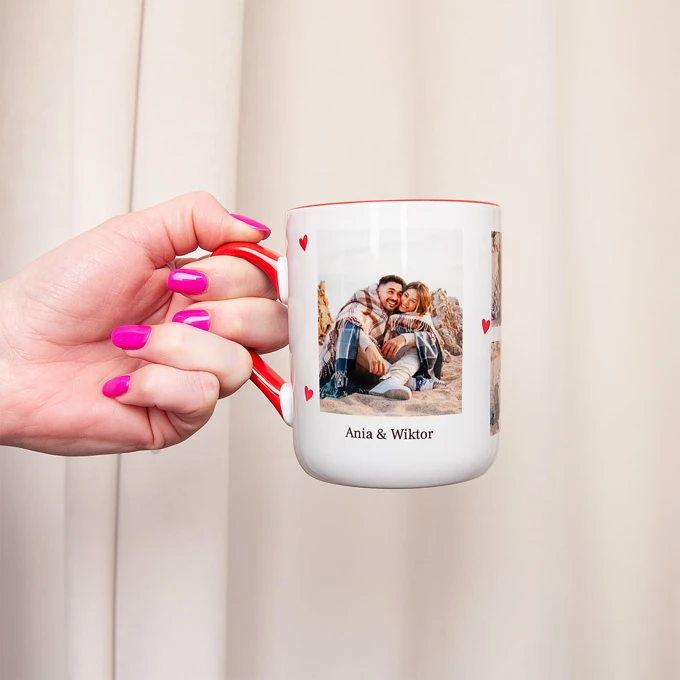 Kubek na Walentynki dla pary z Waszym zdjęciem