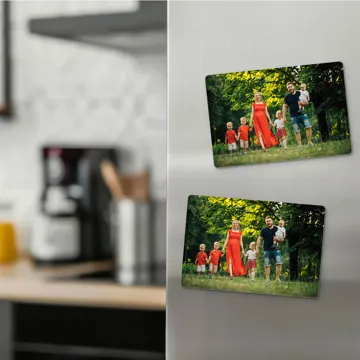 Magnes ze zdjęciem na lodówkę 10x7 cm wykończenie matowe
