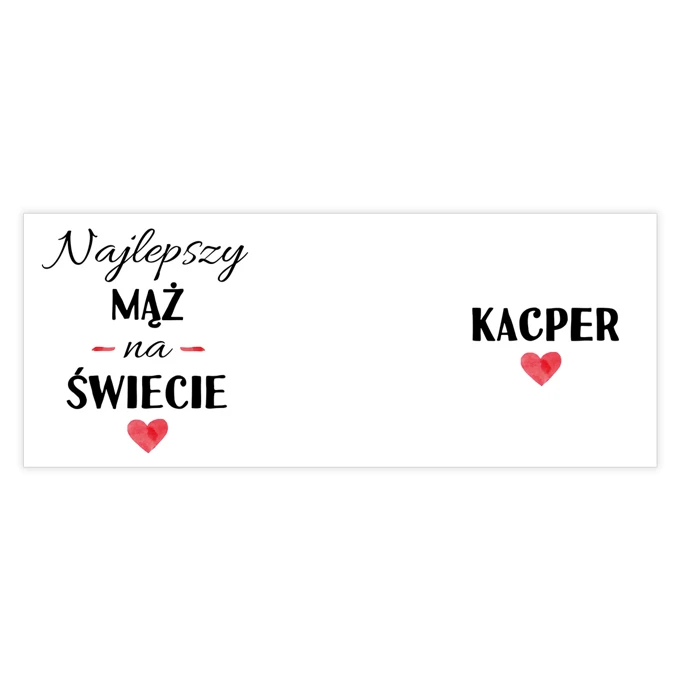 Personalizowany kubek z imieniem prezent dla męża
