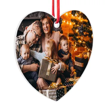 Zawieszka ze zdjęciem do auta na prezent świąteczny