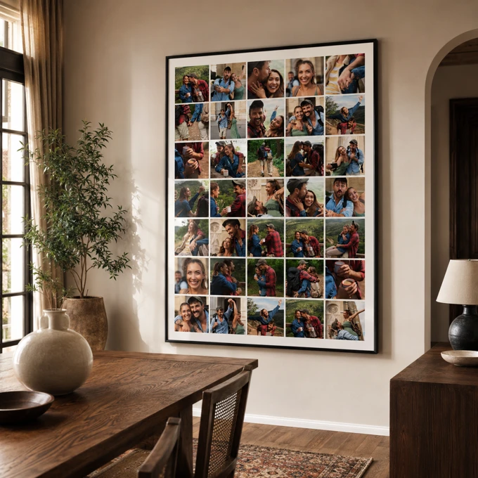 Plakat ze zdjęciem 50x70 kolaż 35 zdjęć