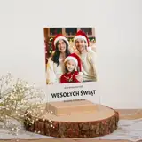 Statuetka ramka ze zdjęciem Prezent na Mikołajki Święta personalizacja 15x21 cm
