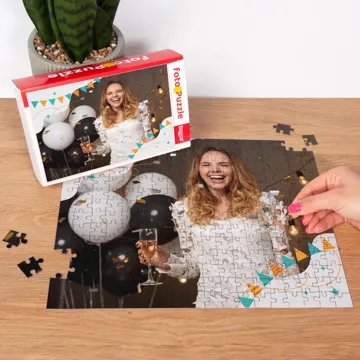 Puzzle z własnym zdjęciem prezent na urodziny 252 el. z pudełkiem