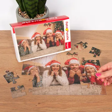 Puzzle ze zdjęcia na prezent świąteczny dla dziecka 35 el. z pudełkiem