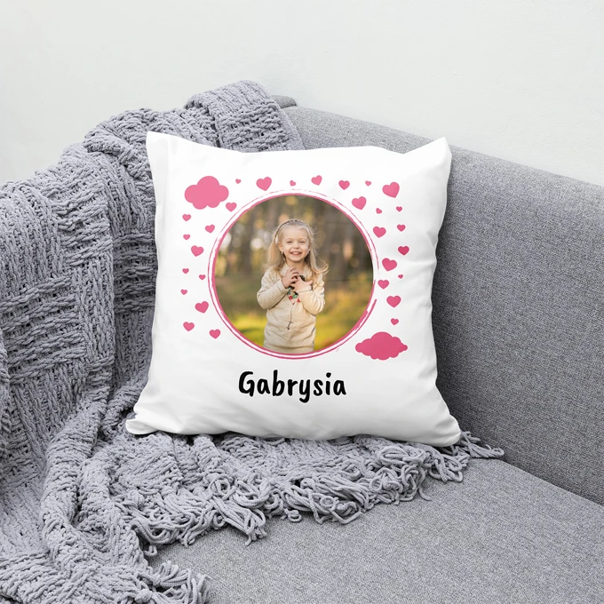 Poduszka personalizowana dla dziecka ze zdjęciem prezent na Dzień Dziecka