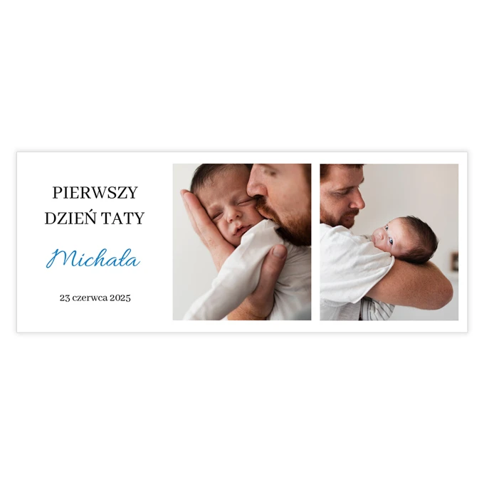 Kubek ze zdjęciami dla Taty prezent na Pierwszy Dzień Ojca z imieniem
