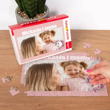 Fotopuzzle dla dzieci ze zdjęciem jednorożec 35 el. z pudełkiem