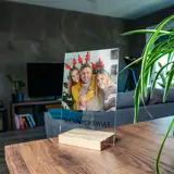 Statuetka ramka ze zdjęciem Prezent na Mikołajki Święta personalizacja 15x21 cm