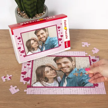 Puzzle ze zdjęcia fotopuzzle dla zakochanych z pudełkiem 96 elementów
