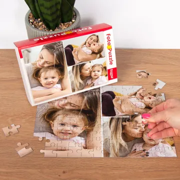 fotoPuzzle z pudełkiem ze zdjęcia 35 elementów kolaż