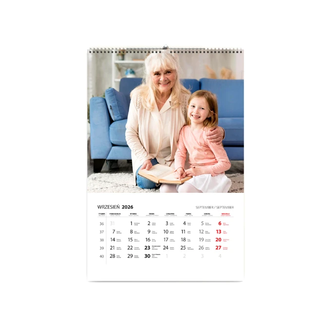 Prezent dla Dziadków kalendarz z Twoimi zdjęciami 13-stronicowy A4
