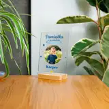 Personalizowana statuetka dla dziecka ze zdjęciem i imieniem pamiątka z przedszkola