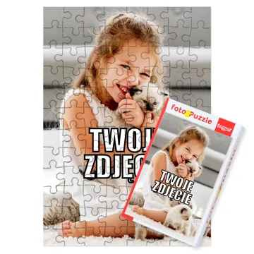Prezent na Dzień Dziecka puzzle ze zdjęciem dziecka fotopuzzle z pudełkiem 96 el.