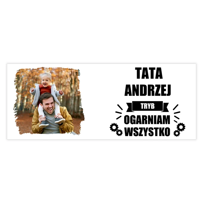 Personalizowany kubek z własnym zdjęciem dla taty na Dzień Taty