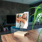 Statuetka podziękowanie dla przyjaciółki ze zdjęciem na szkle akrylowym 15x21 cm