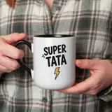 Kubek ze zdjęciem i imieniem dla Taty Super Tata personalizowany prezent
