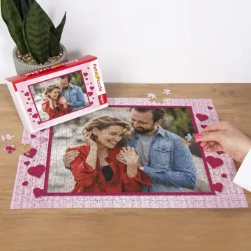 Puzzle ze zdjęcia fotopuzzle dla zakochanych z pudełkiem 500 elementów