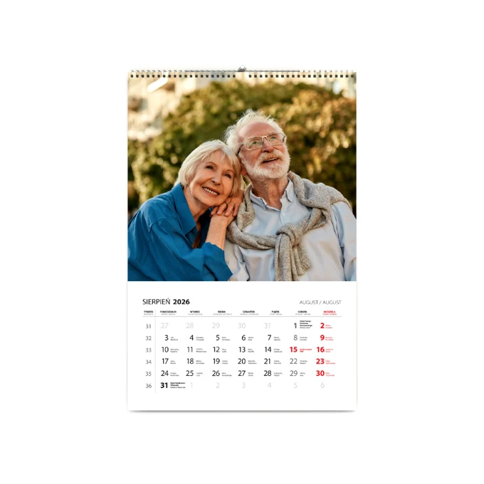 Prezent dla Dziadków kalendarz z Twoimi zdjęciami 13-stronicowy A4