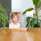 Ramka podziękowanie dla chrzestnych ze zdjęciem i tekstem na komunię 21x30 cm