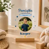 Personalizowana statuetka dla dziecka ze zdjęciem i imieniem pamiątka z przedszkola