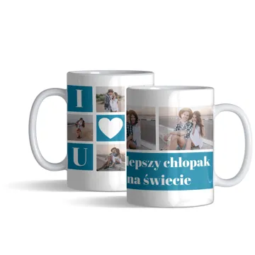 Kubek z własnym zdjęciem najlepszy chłopak na świecie