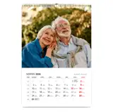 Fotokalendarz na prezent dla Dziadków 13-stronicowy duży format A3+ Twoje zdjęcia