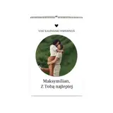 Kalendarz ścienny ze zdjęciami na prezent dla pary zakochanych A4 na spirali