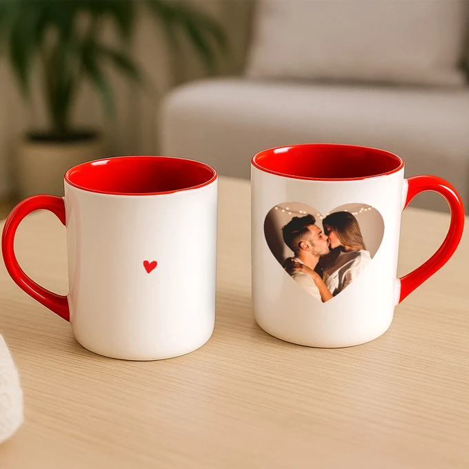 Kubek na Walentynki dla pary z Waszym zdjęciem