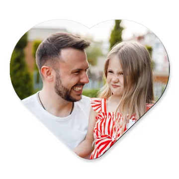Magnes ze zdjęcia na lodówkę w kształcie serca wykończenie matowe