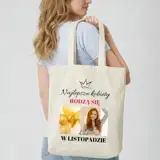 Personalizowana torba ze zdjęciem nadrukiem prezent na urodziny