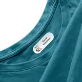 Imienniki dla dzieci na odzież naprasowanki imienne arkusz 58 sztuk królik