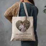 Prezent dla mamy personalizowana torba ze zdjęciem własnym nadrukiem