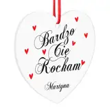 Zawieszka do auta dla chłopaka Bardzo Cię Kocham