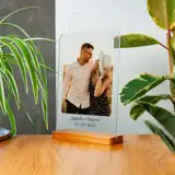 Druk na szkle akrylowym Nasz Wyjątkowy Dzień zdjęcie na szkle dla zakochanych A4