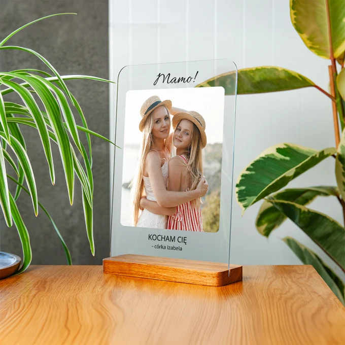 Statuetka dla mamy ze zdjęciem i dedykacją ramka ze zdjęciem na podziękowanie A4